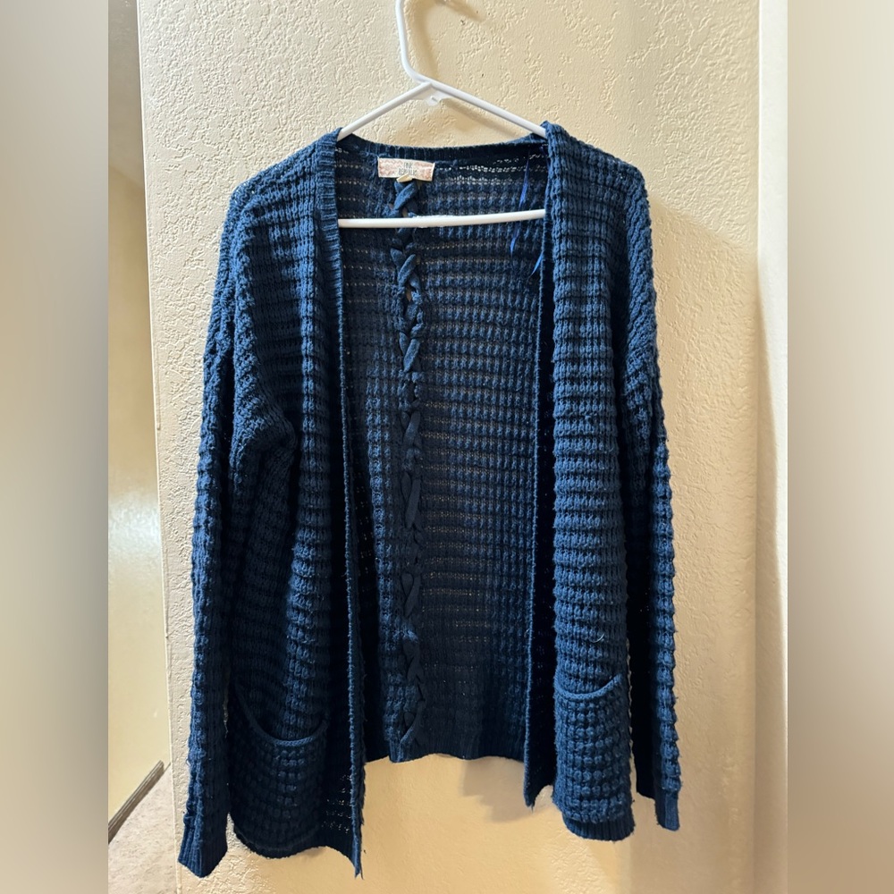 Pink Republic navy blue cardigan